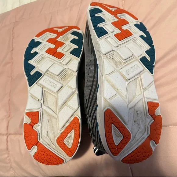Hoka One One Clifton 5 1093755 FGEB Mens US 11 Running Shoes Gray Sneakers